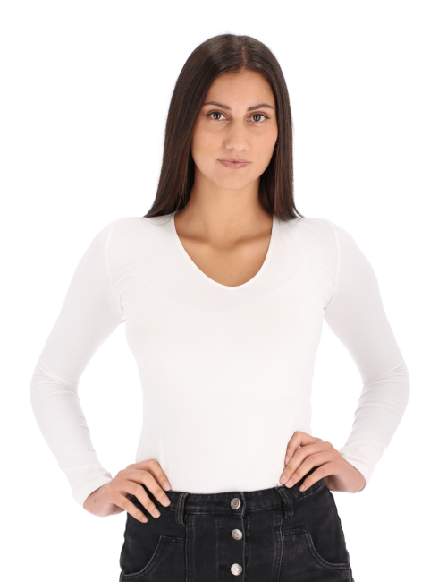 🩶 CAMISETA VIC - Escote en V