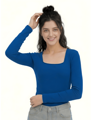 🩶 CAMISETA CUB - Escote Cuadrado