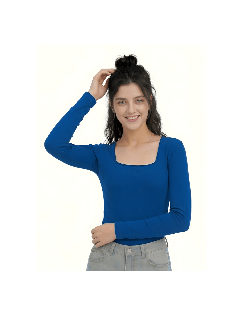 🩶 CAMISETA CUB - Escote Cuadrado