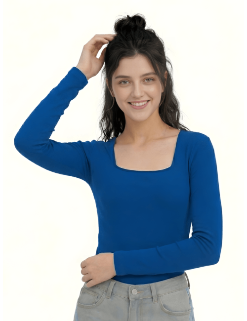 🩶 CAMISETA CUB - Escote Cuadrado