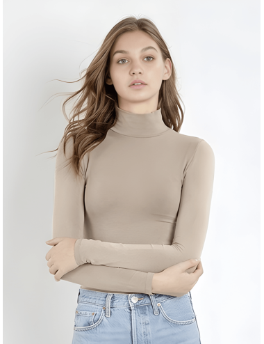 🩶 CAMISETA BEA - Cuello Beatle