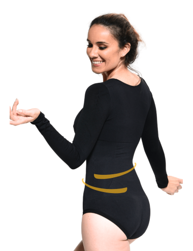 💙 Body manga larga modelante Karam – Faja